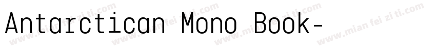 Antarctican Mono Book字体转换